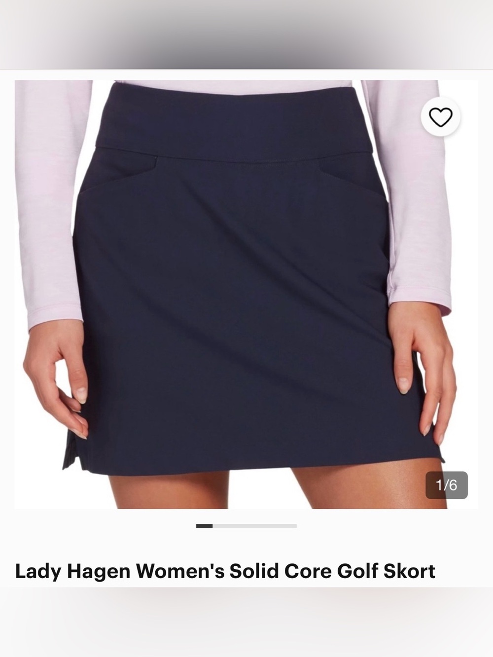 Lady Hagen Women's Solid Core Tummy Control Golf Skort